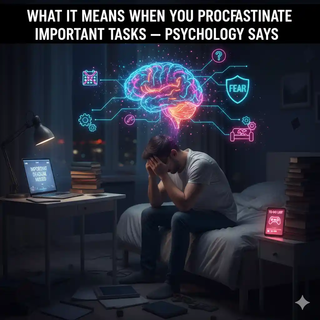 What It Means When You Procrastinate Important Tasks — Psychology Says