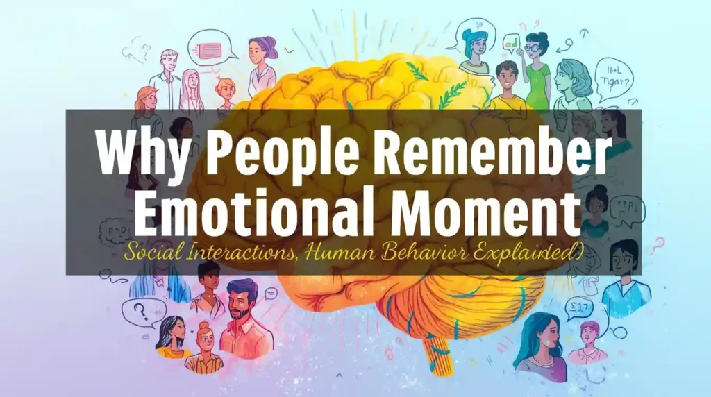 Why People Remember Emotional Moments — Social Interactions, Human Behavior Explained