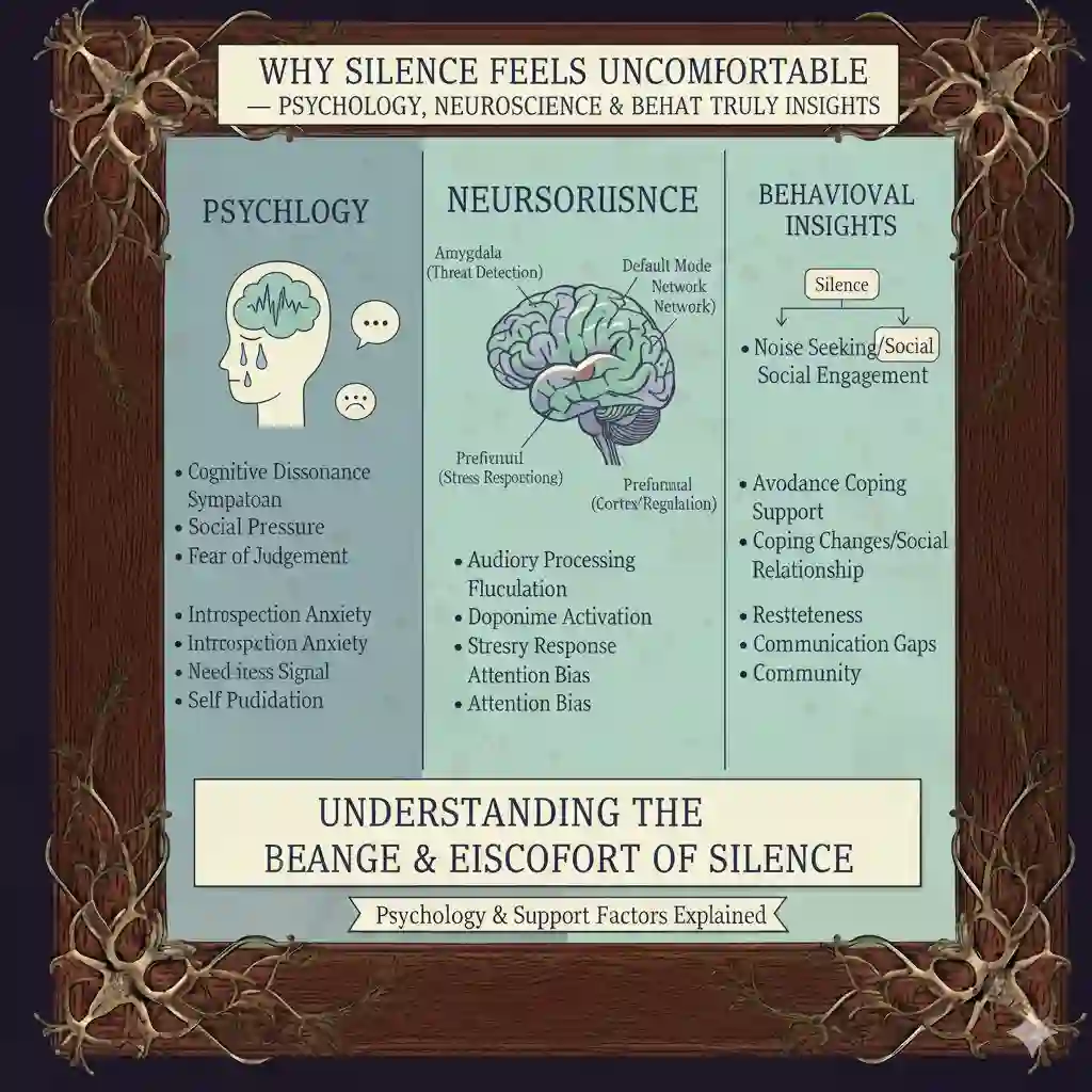 Why Silence Feels Uncomfortable – Psychology, Neuroscience & Behavioral Insights