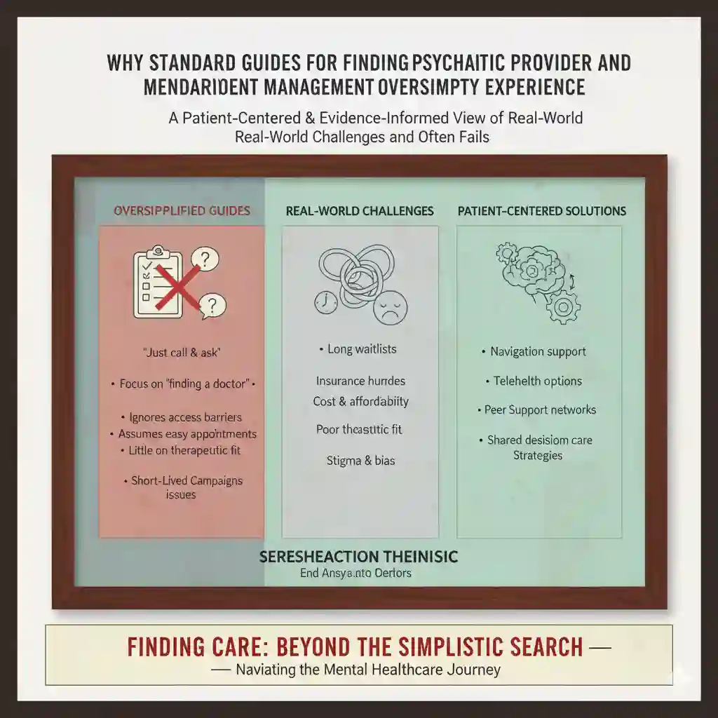 Why Standard Guides for Finding Psychiatric Providers and Medication Management Oversimplify Patient Experience