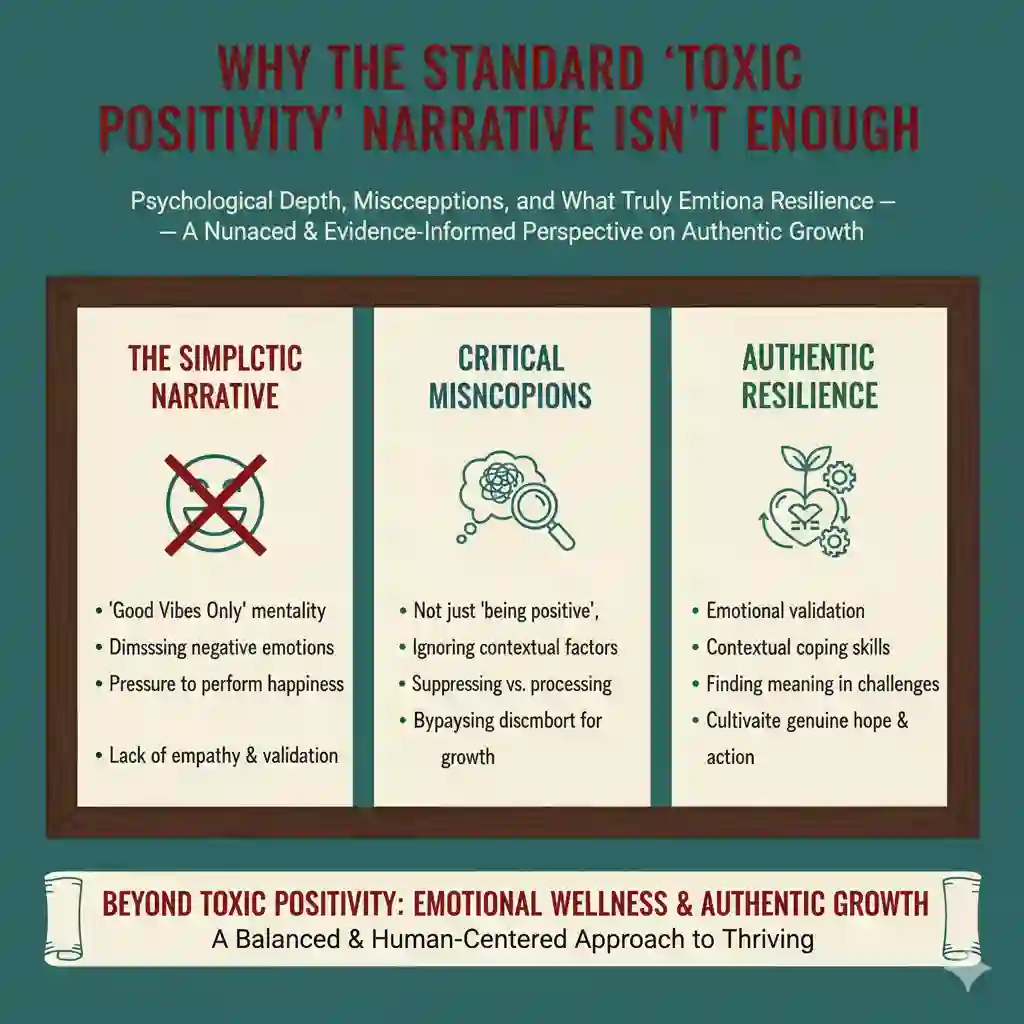 Why the Standard ‘Toxic Positivity’ Narrative Isn’t Enough — Psychological Depth, Misconceptions, and What Truly Helps Emotional Resilience