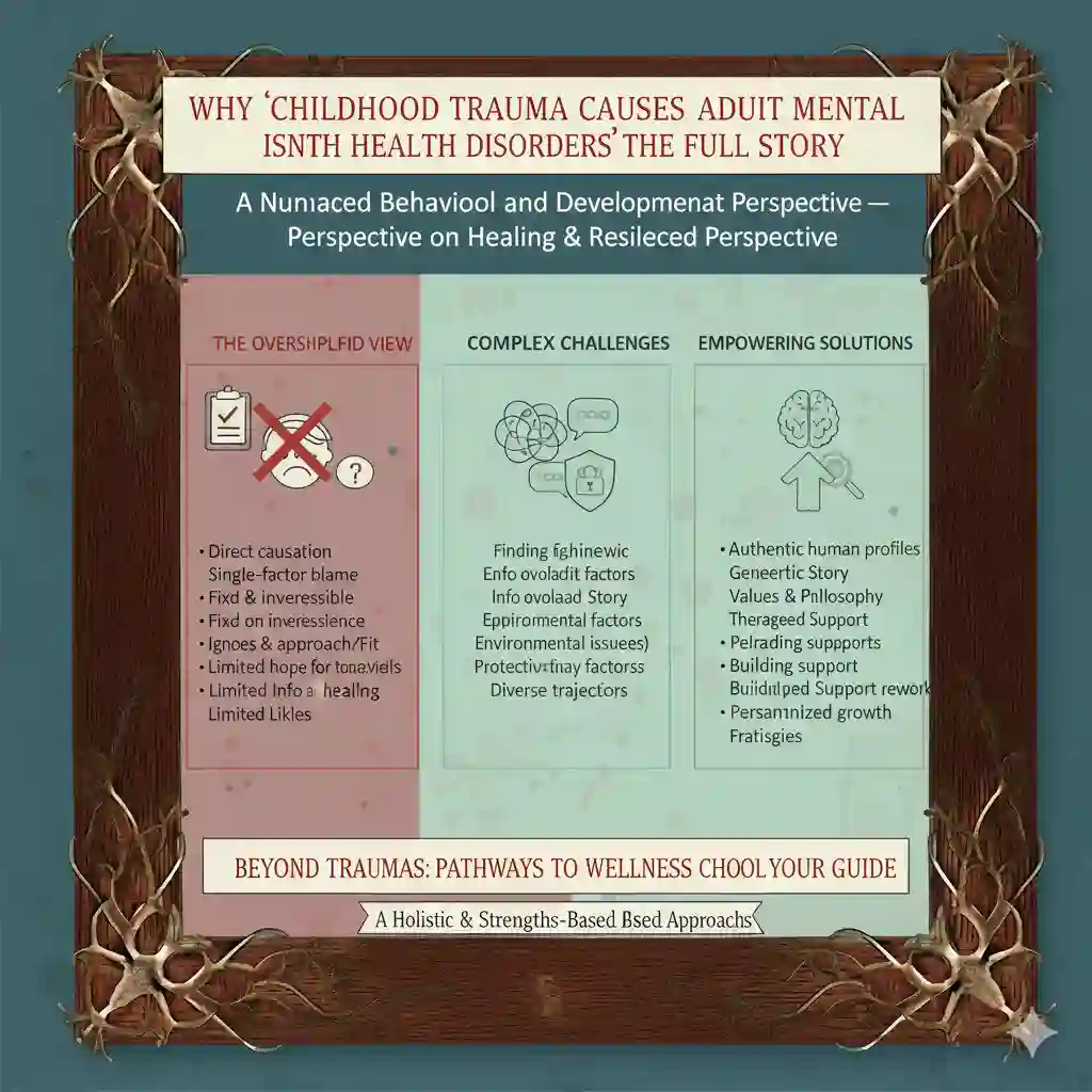 Why ‘Childhood Trauma Causes Adult Mental Health Disorders’ Isn’t the Full Story — A Nuanced Behavioral and Developmental Perspective