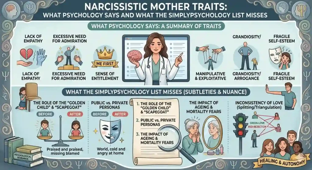 Narcissistic Mother Traits: What Psychology Says and What the SimplyPsychology List Misses