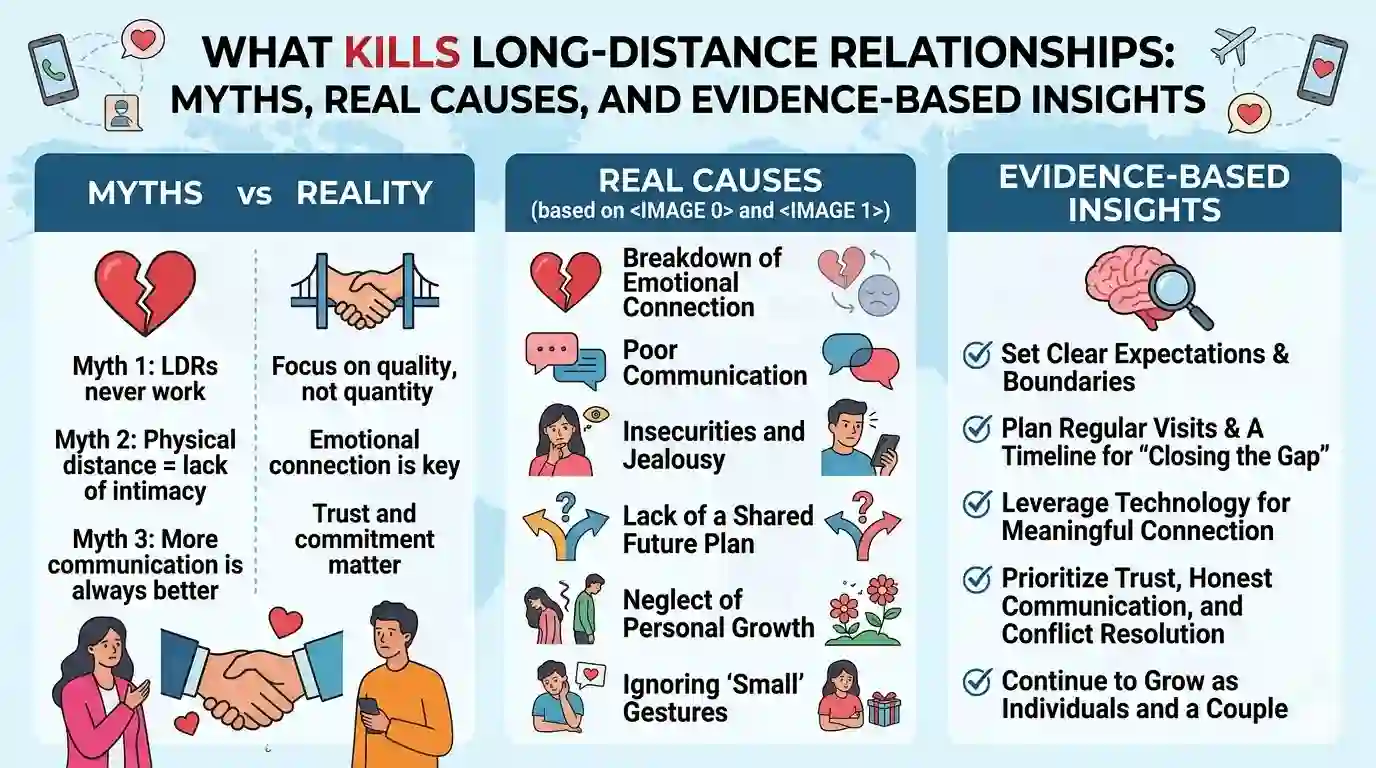 What Kills Long-Distance Relationships: Myths, Real Causes, and Evidence-Based Insights