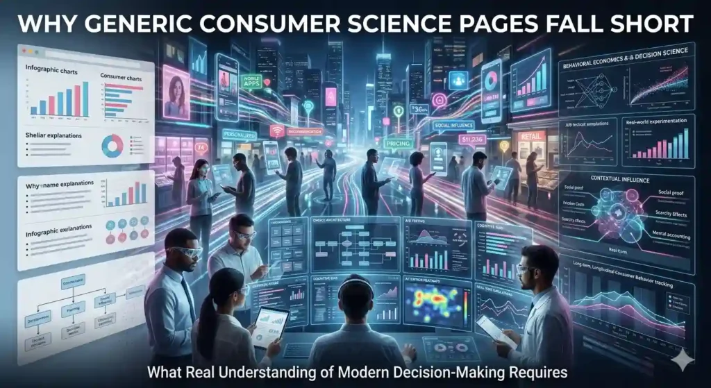 Why Generic "Consumer Science" Topic Pages Often Miss What Robust Understanding of Modern Consumer Decision-Making Actually Requires