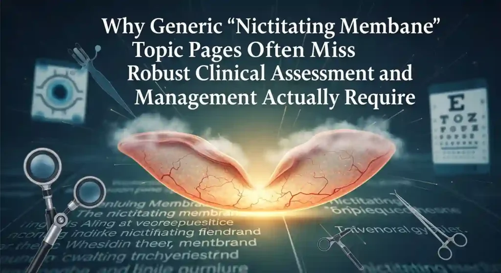 Why Generic 'Nictitating Membrane' Topic Pages Often Miss What Robust Clinical Assessment and Management Actually Require