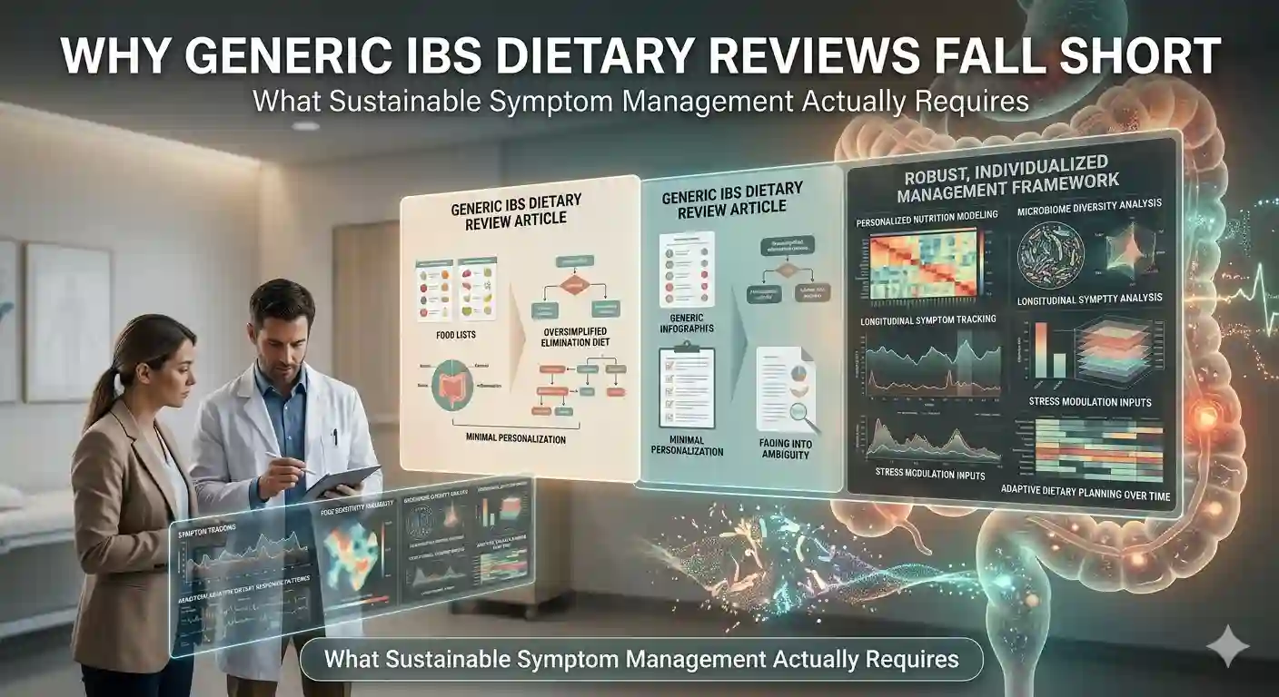 Why Generic Dietary Review Articles on IBS Often Miss What Robust, Sustainable Symptom Management Actually Requires